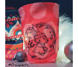 ADVENTSKALENDER 9. Dezember - Stickserie ITH - Lichtbeutel Winter Portraits